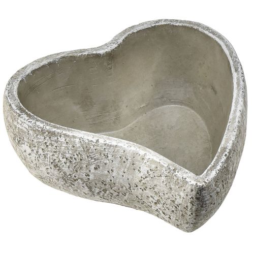 Floristik24 Planteskål hjerte plante hjerte grav skål borddekoration 20×21,5×8,5cm
