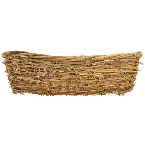 Artikel Planteskål naturlig vinblomstskål oval 40x19x11,5cm