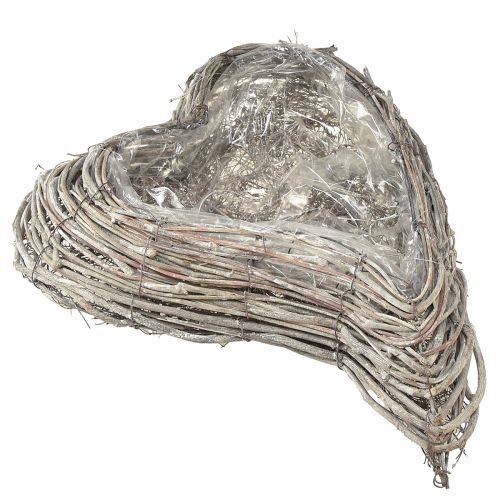 Artikel Planteskål rattan buet naturhvid 30x35cm 2stk