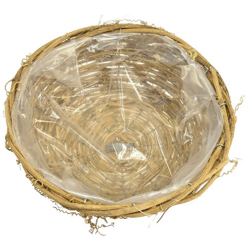 Artikel Planteskål skål rund vin natur Ø23cm H9,5cm