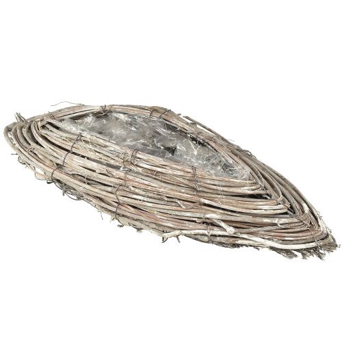 Artikel Plantebåde rattan vinstokke naturhvid 40x13cm 2stk