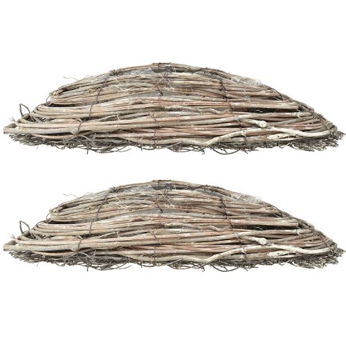 Artikel Plantebåde rattan vinstokke naturhvid 40x13cm 2stk