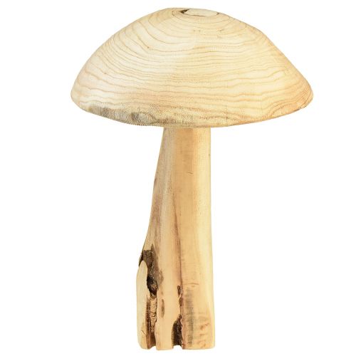 Floristik24 Naturlig elmetræ svampeskulptur - Rustikt design, 37 cm - Stilfuld have og indretning