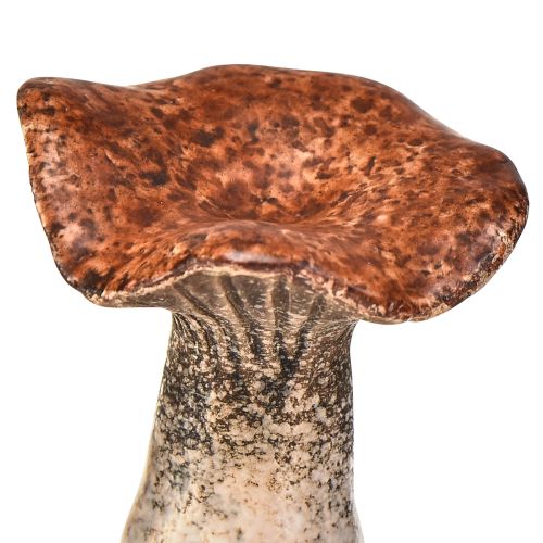 Artikel Naturinspirerede dekorative svampefigurer - forskellige brune nuancer, 6,4 cm - Charmerende accenter til have og hjem Pakke med 3