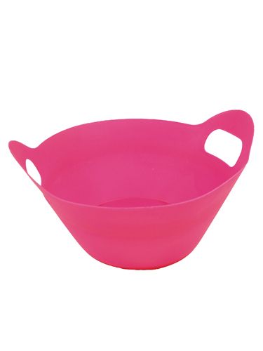 Floristik24 Plastbakker med håndtag Ø27cm 8stk. lyserød