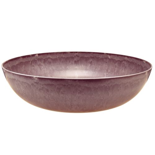 Elegant lilla plastikskål 37x10,5 cm - alsidig til dekoration - 3 stk.