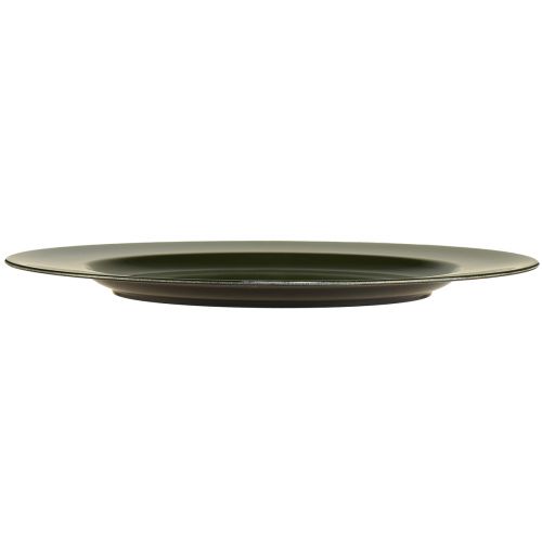Artikel Elegant mørkegrøn plastplade 28 cm 4stk