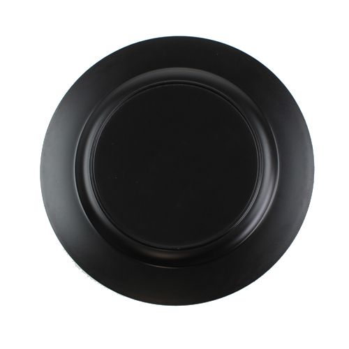 Artikel Plastplade sølv Ø33cm med glasur effekt