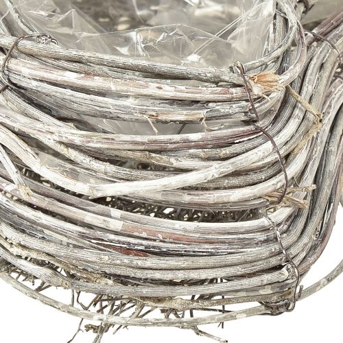 Artikel Rattan hjerte plante hjerte rotting vinstokke naturlig hvid 20x24cm