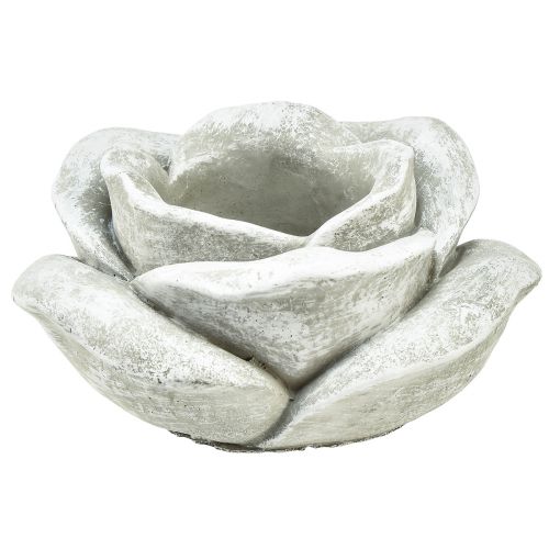 Artikel Rose keramik grav dekoration bord dekoration lysestage stor Ø17cm H9cm