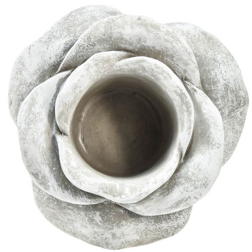 Artikel Rose keramik grav dekoration bord dekoration lysestage stor Ø17cm H9cm