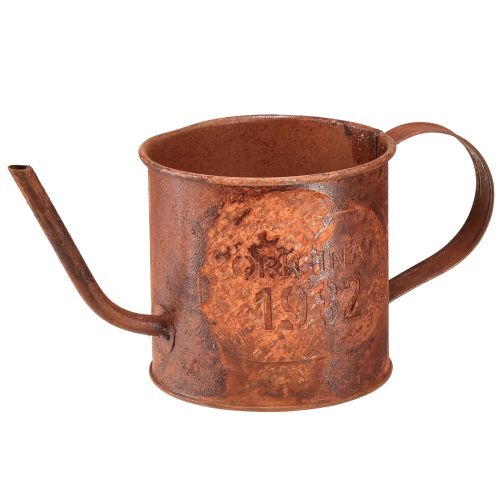 Artikel Rust dekorativ vandkande mini plantekrukke metal Ø10cm H9cm