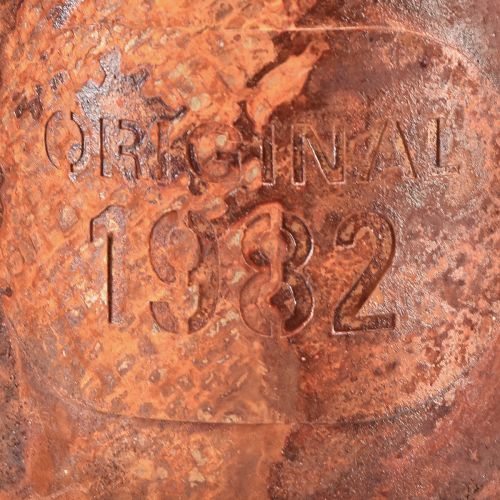 Artikel Rust dekorativ vandkande mini plantekrukke metal Ø10cm H9cm