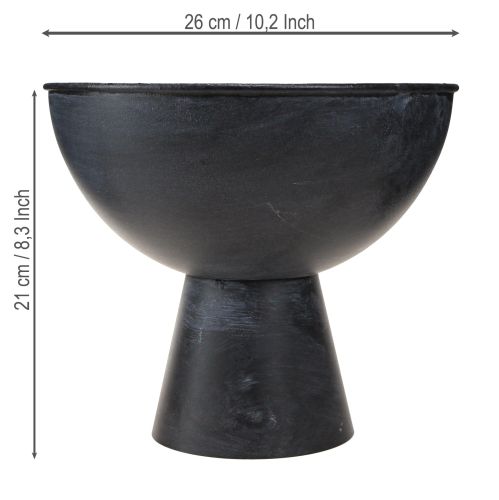 Artikel Skål med trofæskål i uædle metal antracit Ø26cm H21cm