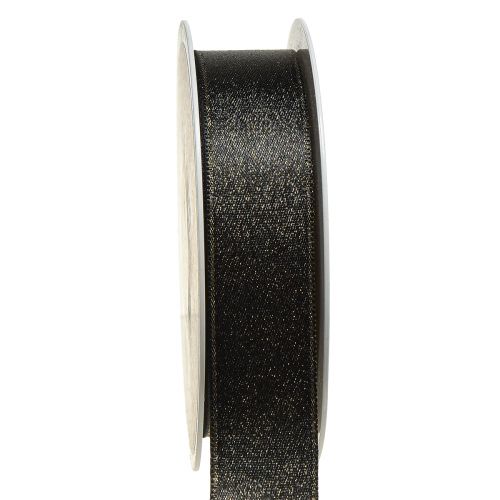 Artikel Sort bånd guld shimmer smykke bånd B25mm L20m