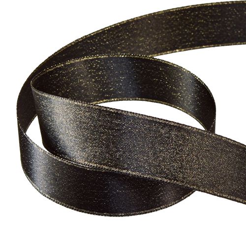 Artikel Sort bånd guld shimmer smykke bånd B25mm L20m