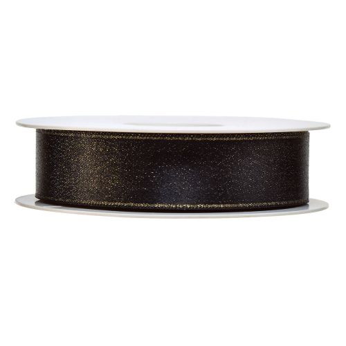 Artikel Sort bånd guld shimmer smykke bånd B25mm L20m