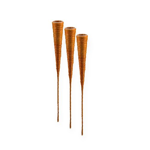 Floristik24 Sisal vase orange Ø3cm L30cm 12stk