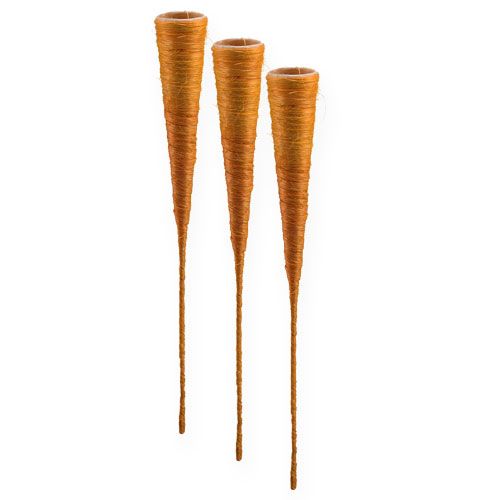 Floristik24 Spids vase Sisal Orange Ø4,5cm L60cm 5stk