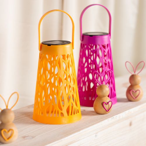 Artikel Solcellelanterne til udendørs brug, perfekt til hyggelige sommeraftener i haven og på terrassen, 26 cm, 2 stk.