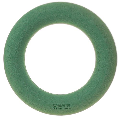 Floristik24 OASIS® Blomsterskumkransring Grøn H3cm Ø25cm 6 stk