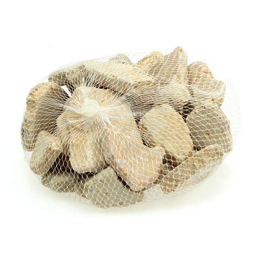 Floristik24 Mosaiksten i nettet lysebrun mat 3cm - 8cm 1kg