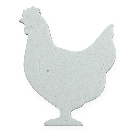 Floristik24 Sprededekoration påskekylling, kanin hvid 4cm 96p