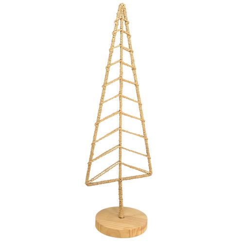 Artikel Juletræsdekoration med basistræ metal natur 18x12x51cm