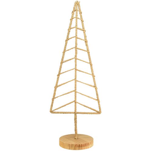 Artikel Juletræsdekoration med basistræ metal natur 18x12x51cm