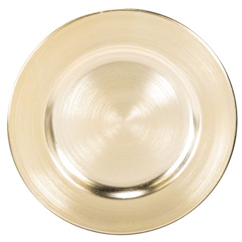 Små runde blanke dekorative tallerkener, 17 cm, 6 stk.