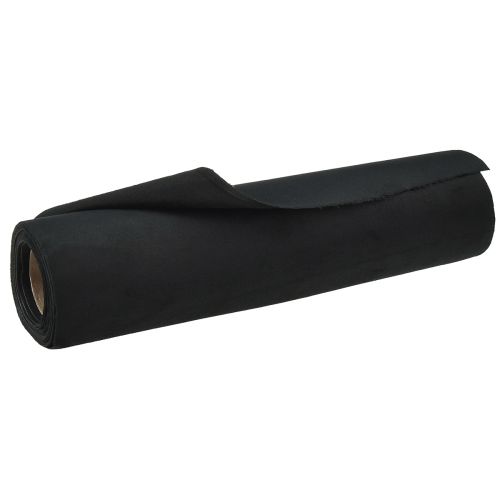 Artikel Fløjlsbordløber sort, skinnende dekorativt stof, 28×270cm - elegant bordløber til festlige lejligheder