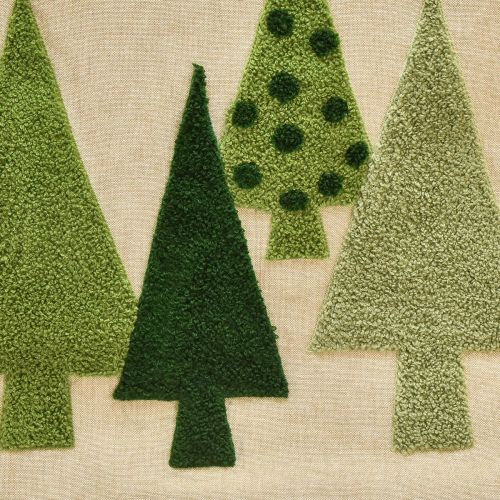 Artikel Bordløber julegrantræer grønne 140x41,5cm