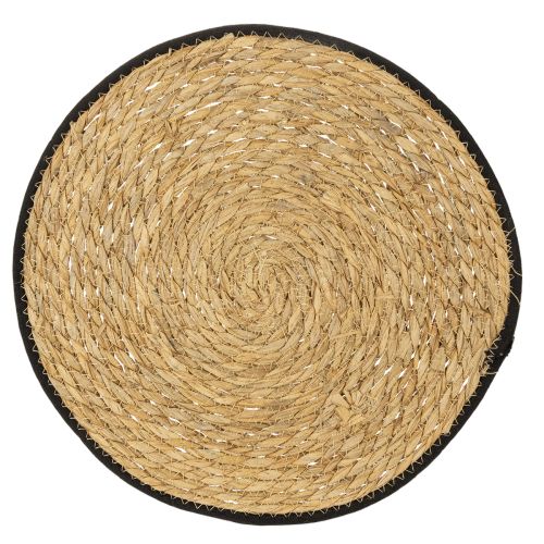Floristik24 Dækkeserviet, sivgræs dækkeserviet, rund, Ø35 cm, 4 stk.