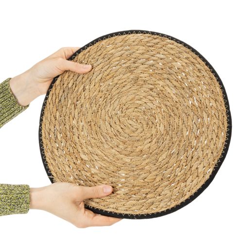 Artikel Dækkeserviet, sivgræs dækkeserviet, rund, Ø35 cm, 4 stk.