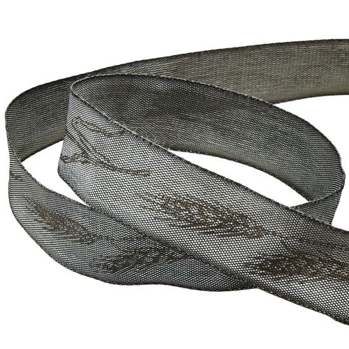 Artikel Sørgebånd pyntebånd sølv sort med ører B40mm L25m