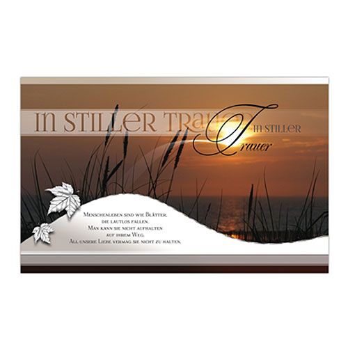 Floristik24 Sorgkort kort sorteret 9,9 cm x 15,6 cm 6 stk