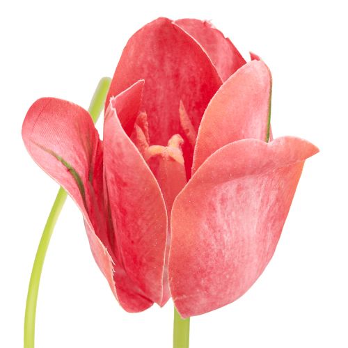 Artikel Tulipan kunstig blomst rød, orange kunstig forårsblomst H67cm