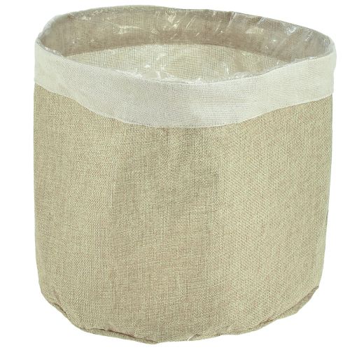 Floristik24 Plantekasse Jute Stofkurv Naturlig Utensilo Ø28cm H25cm 3stk