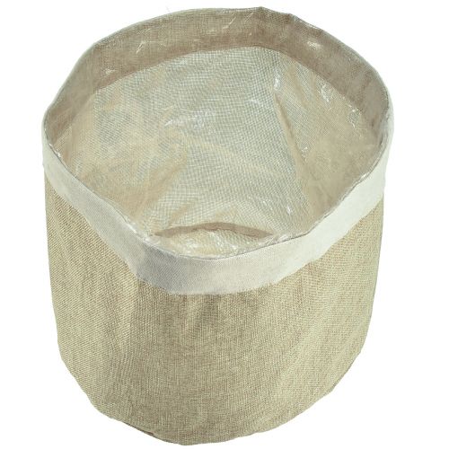 Artikel Plantekasse Jute Stofkurv Naturlig Utensilo Ø28cm H25cm 3stk
