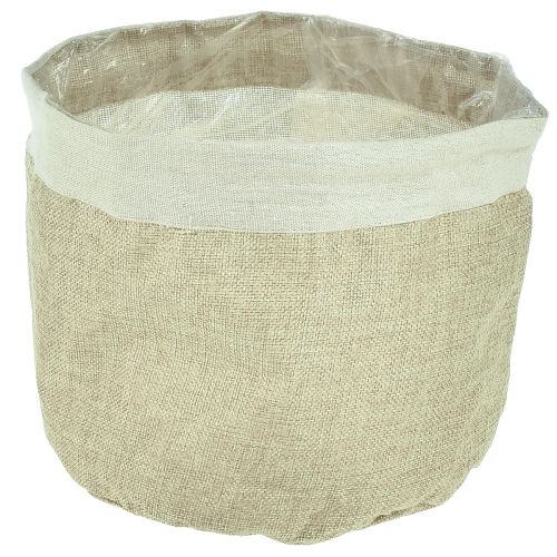 Artikel Plantekasse Jute Stofkurv Utensilo Natur Ø21cm H19cm 3stk