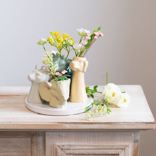 Artikel Vase dekorative dyrefigurer, perfekt til legende rumdesign, 13 cm