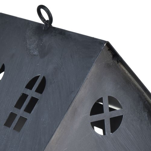 Artikel Fuglehus antikgrå metal 30x15 cm