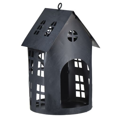 Artikel Fuglehus antikgrå metal 30x15 cm