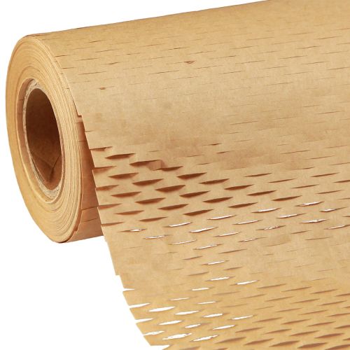 Floristik24 Honeycomb papir naturligt brunt indpakningspapir B50,5cm L2500cm