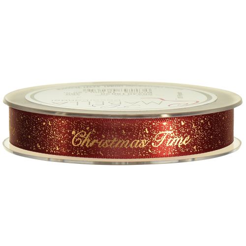 Artikel Julebånd Juletidsbånd Rødguld 15mm 20m
