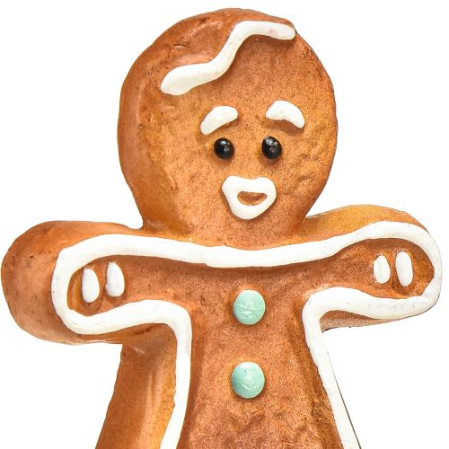 Artikel Julepynt keramisk honningkage kvinde og mand 7cm 6stk