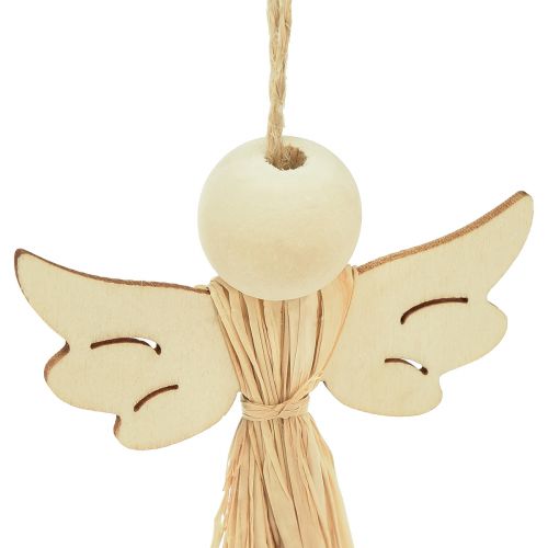 Artikel Juleengel Juletræspynt engel raffia 11cm 12 stk