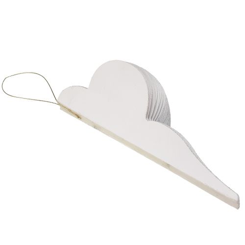 Artikel Julekuglepapir honeycomb dekoration løg hvid FSC Ø12cm