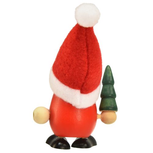 Artikel Julenisser dekorative nisser træ rød grøn H10,5/12cm 6 stk