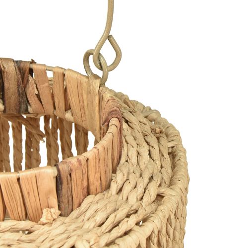 Artikel Lanterne raffia med håndtag naturfiber metal Ø19cm H21cm